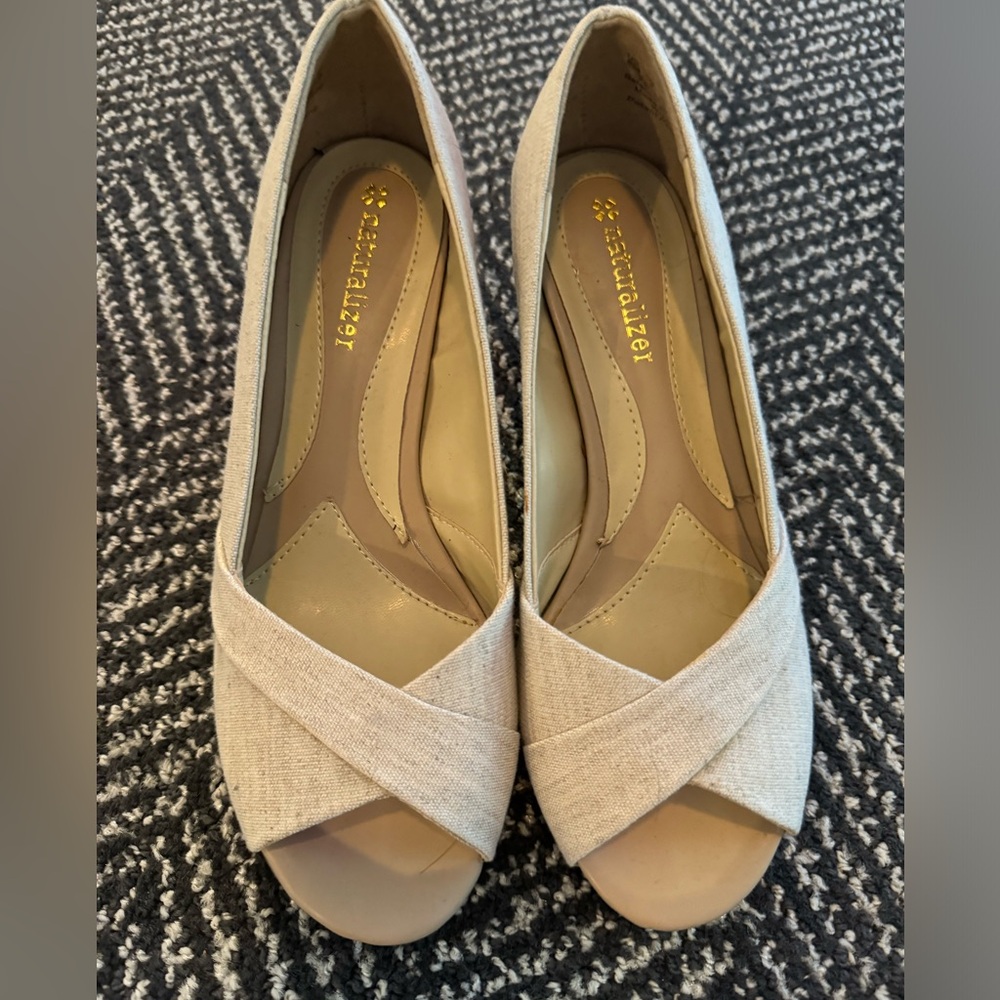 Naturalizer Canvas heel sandal